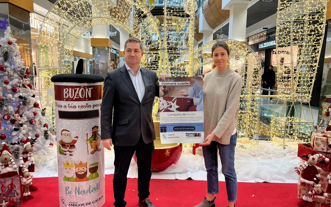 El Centro Comercial Ponte Vella colabora con Fundación Amigos de Galicia en la campaña “Comparte Ilusión”